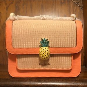 NWT-Kate Spade-Remi-Pineapple🍍Flap Chain Crossbody-Melon Ball-$369
